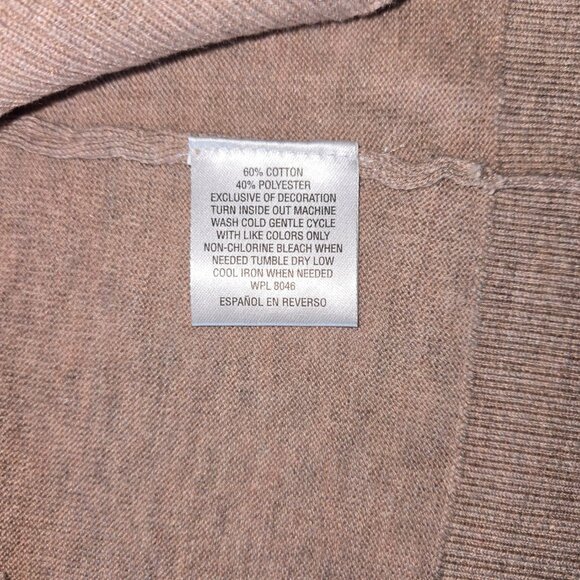 Maison Jules Heathered Mauve Pink Embroidered Cat Sweater in Misses size Medium - Picture 6 of 9